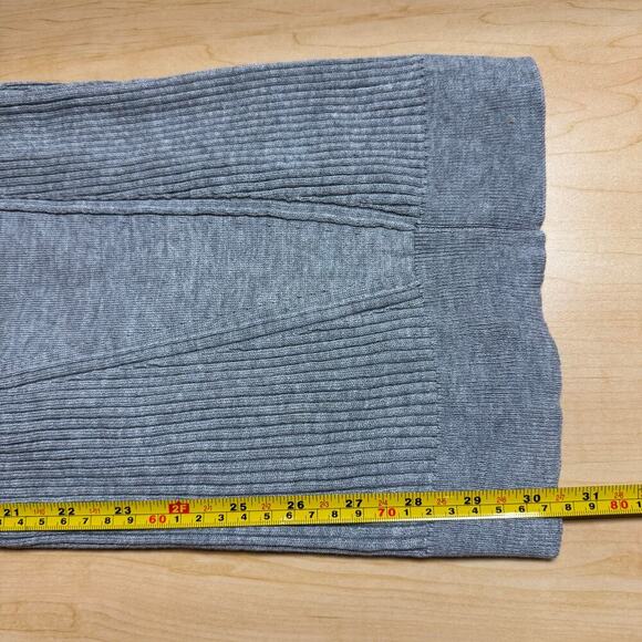 NWOT Love Ellie Open Front Rib Detailing Cardigan Gray Women Size M - Picture 10 of 12